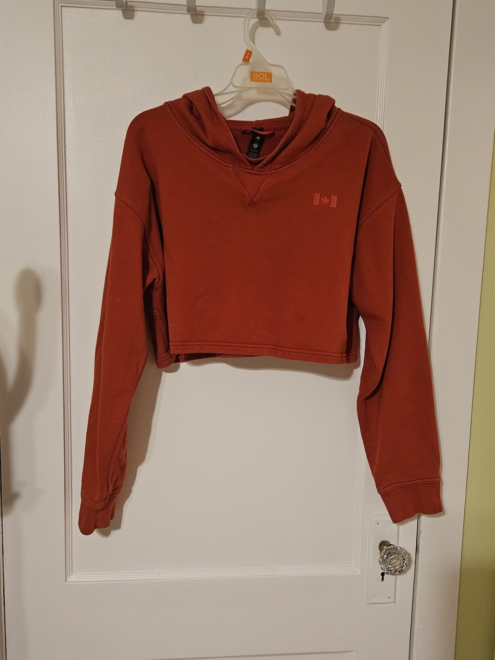Lululemon Team Canada All Yours Cropped Hoodie – Red – Size 12 – Olympic COC